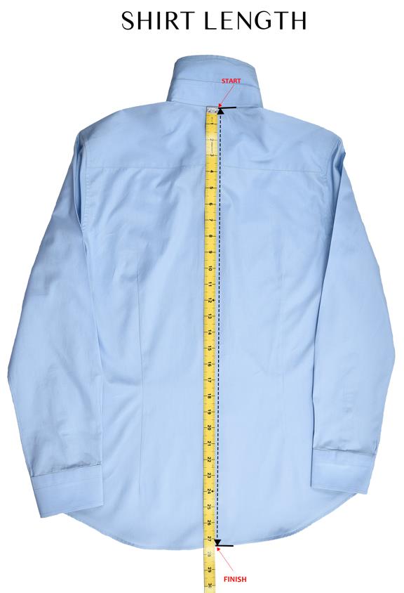 How to measure shirt shirt length