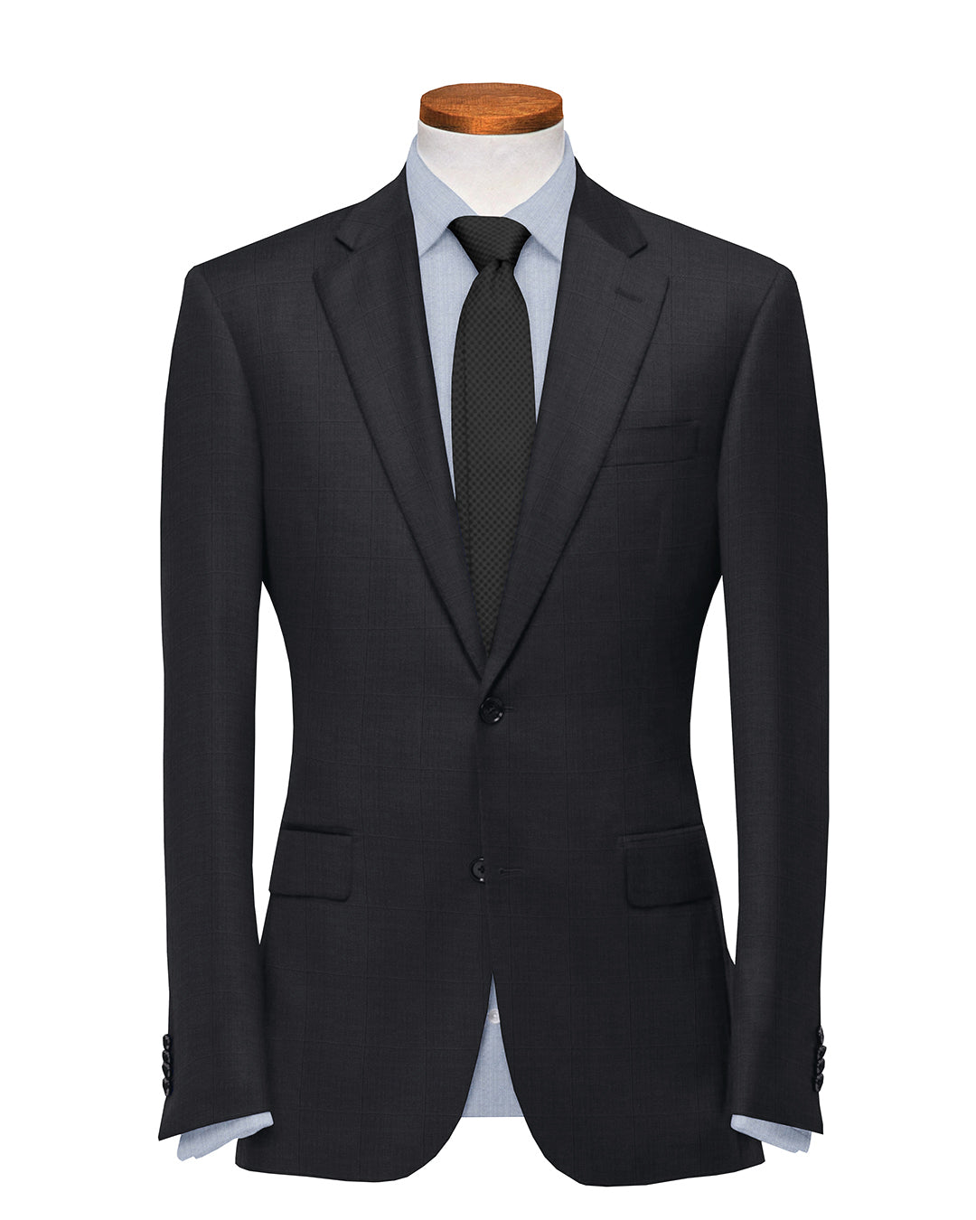 Drago: Super 160s Charcoal Prince of Wales Checks Suit - 2