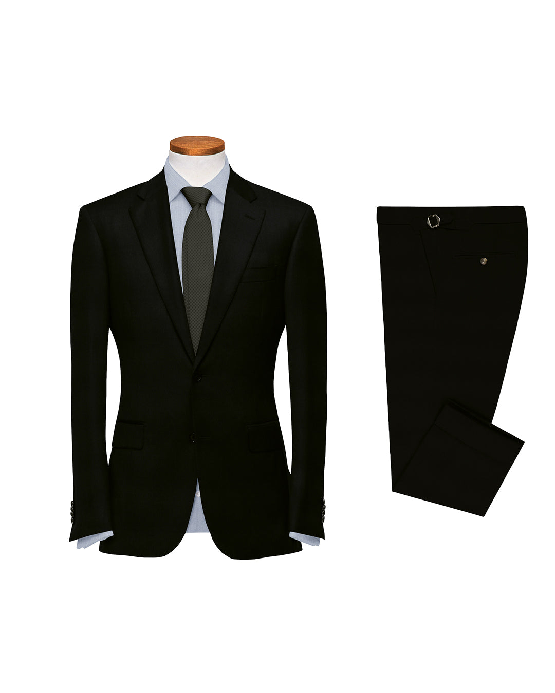 Washable Wool Suit: Black