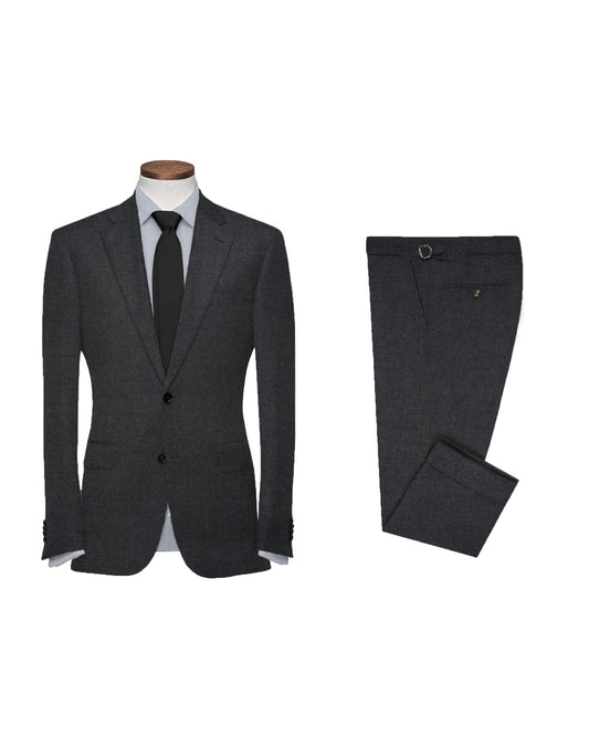 Dugdale Dark Grey Wool Flannel Suit