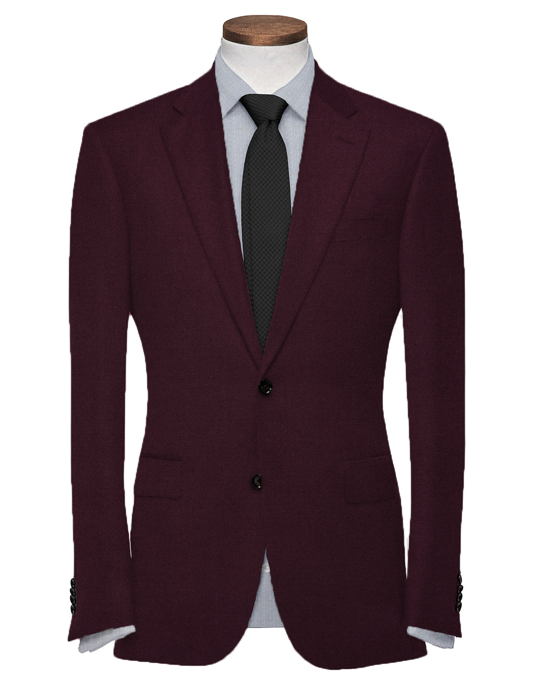 Dugdale Maroon Wool Flannel Suit