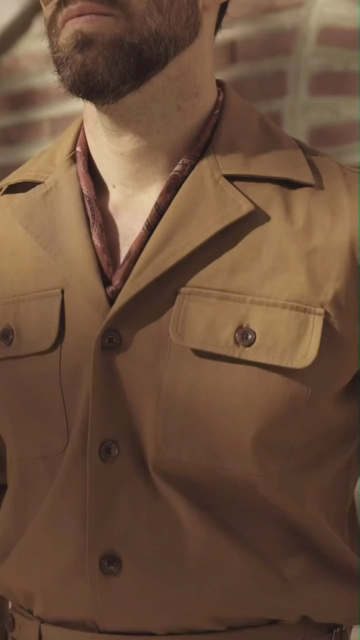 Copper Casual Camp Collar Shirt