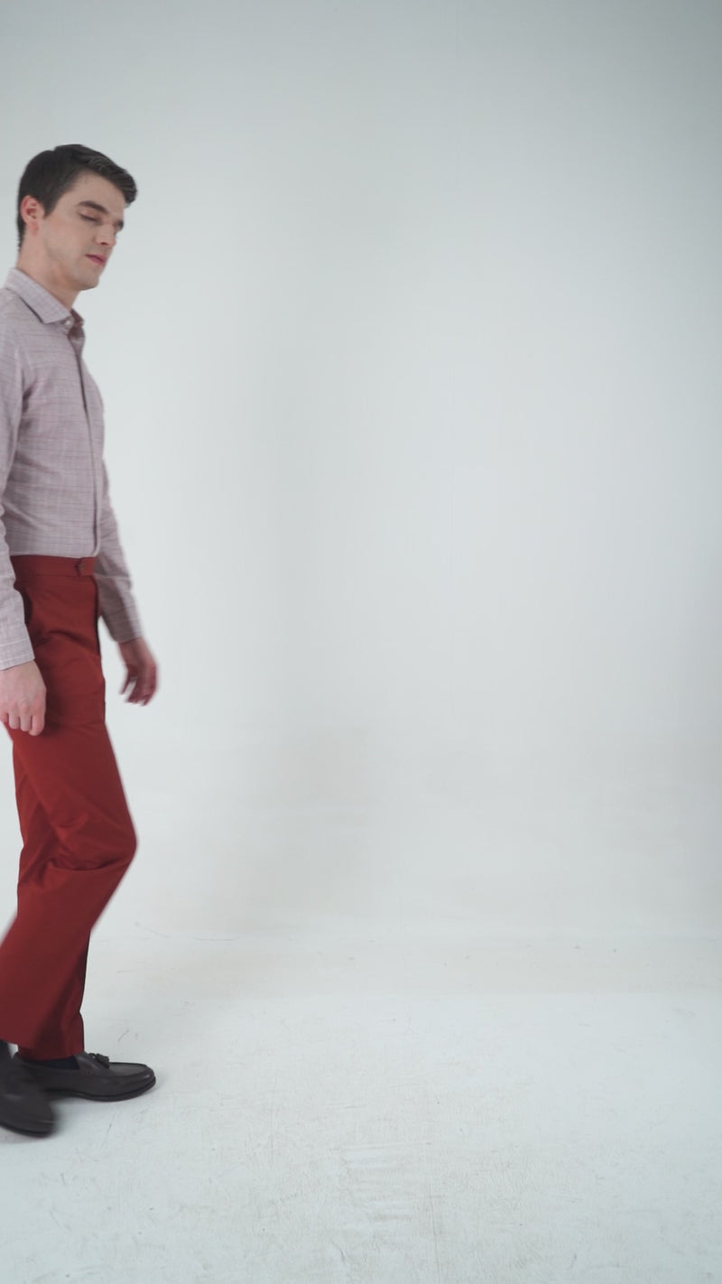 Rust Twill Dress Pant