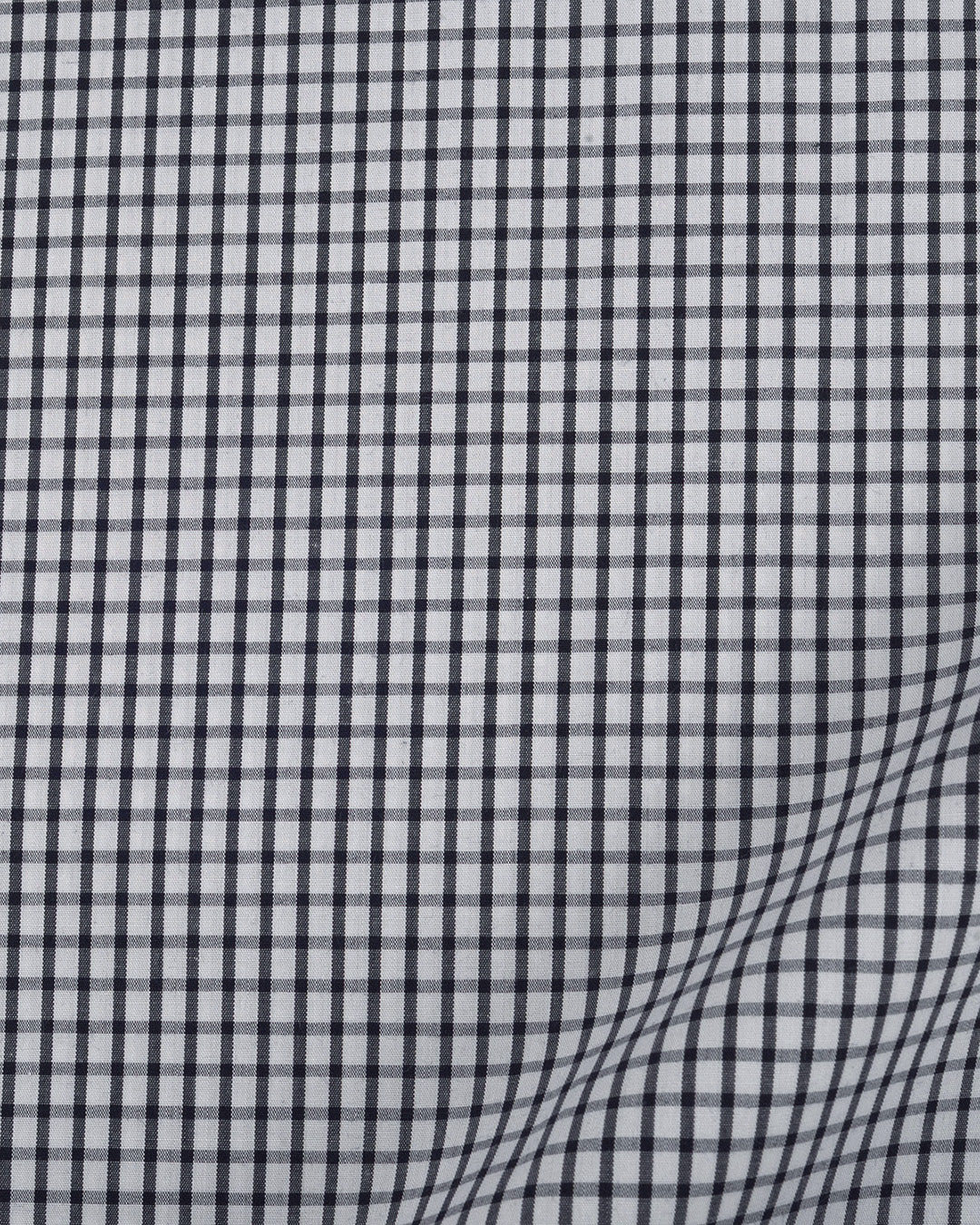 Brembana Black White Graph checks Shirt