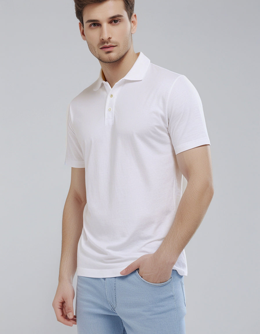 EZS Aria White Polo