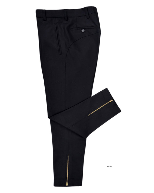 Dugdale Royal Classic - Narrow Black Dress Herringbone