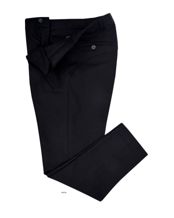 Dugdale Royal Classic - Narrow Black Dress Herringbone