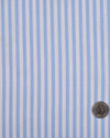 Powder Blue White Candy Stripes Seersucker
