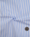 Powder Blue White Candy Stripes Seersucker