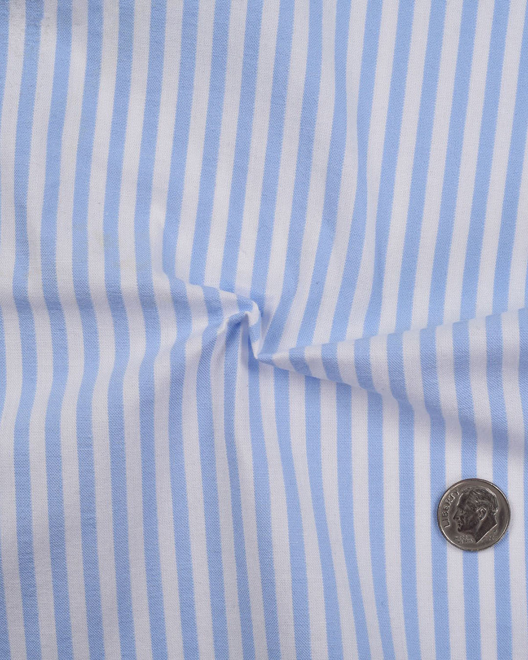 Powder Blue White Candy Stripes Seersucker - 8