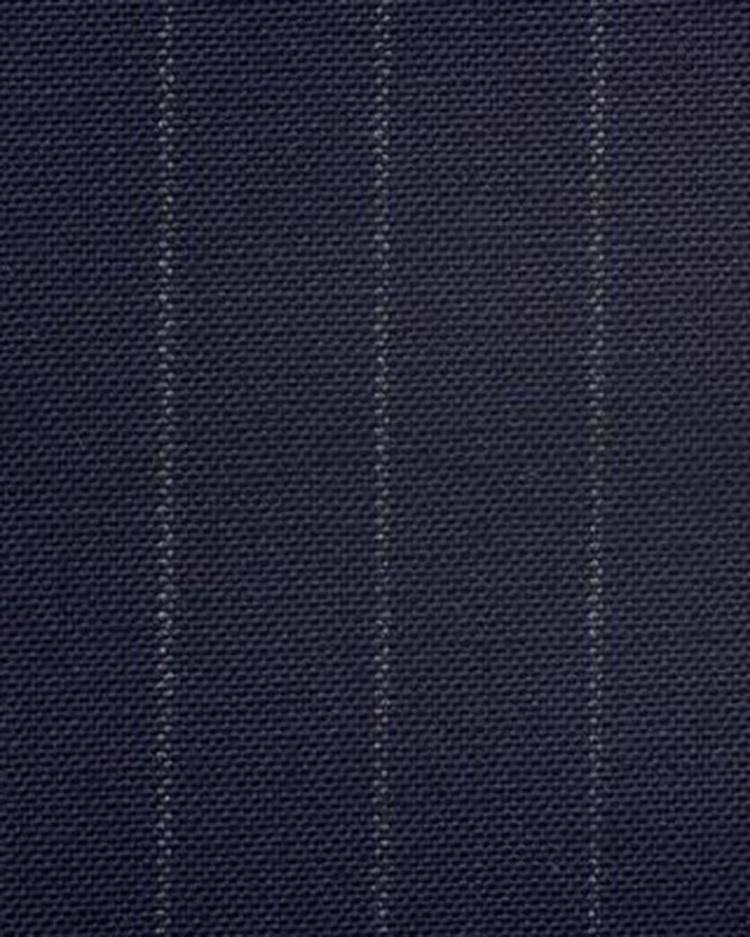 Dugdale Fine Worsted - Navy Chalk Stripe Jacket - 2