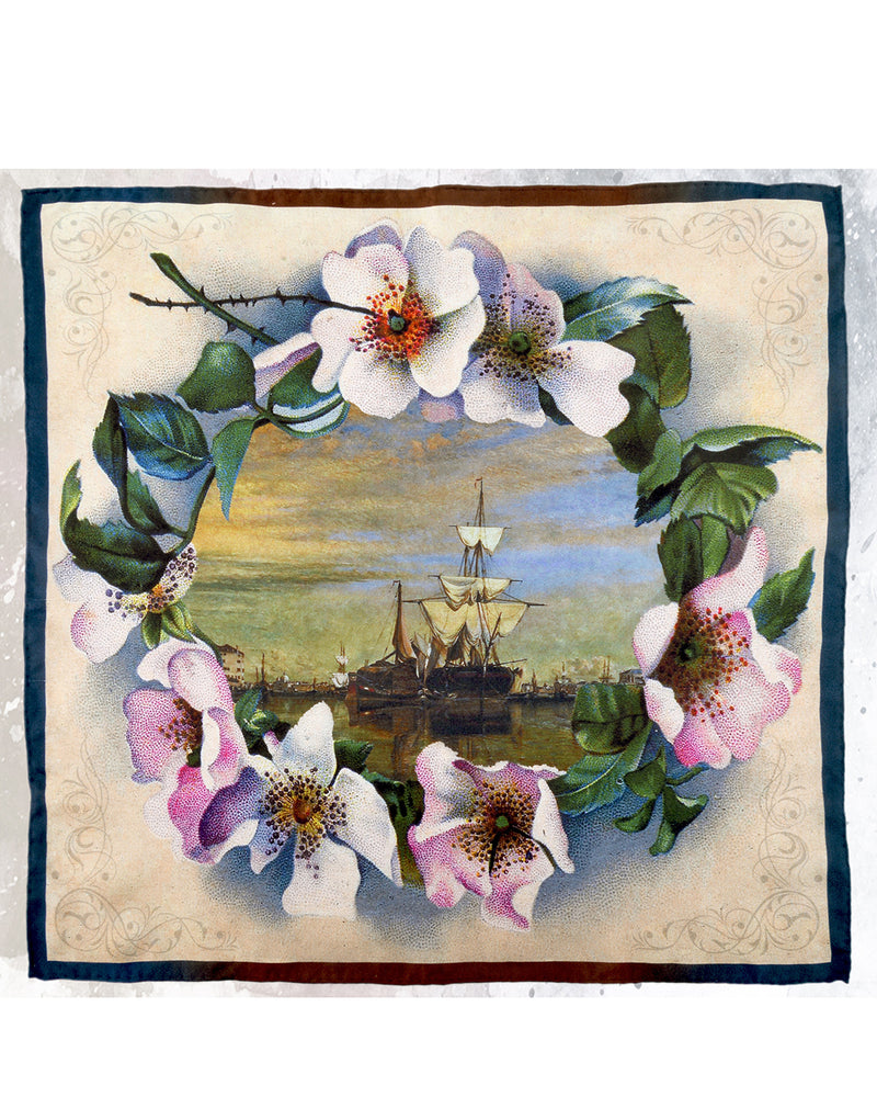 Flower Tiara-Pocket square