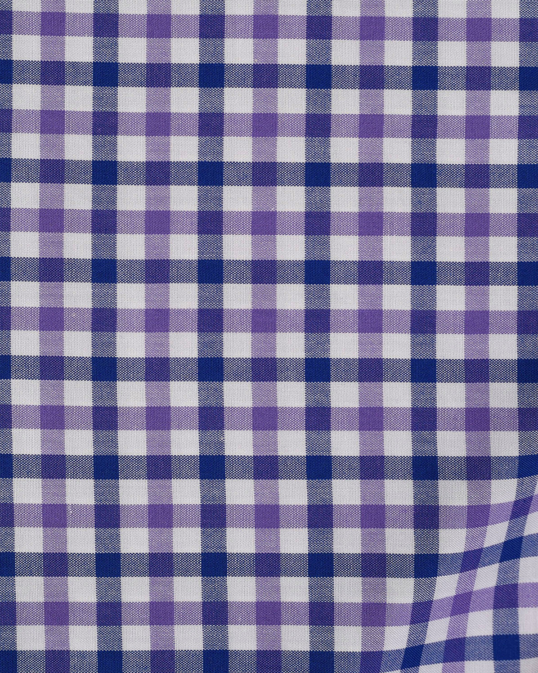 Navy Purple White Checks - 6
