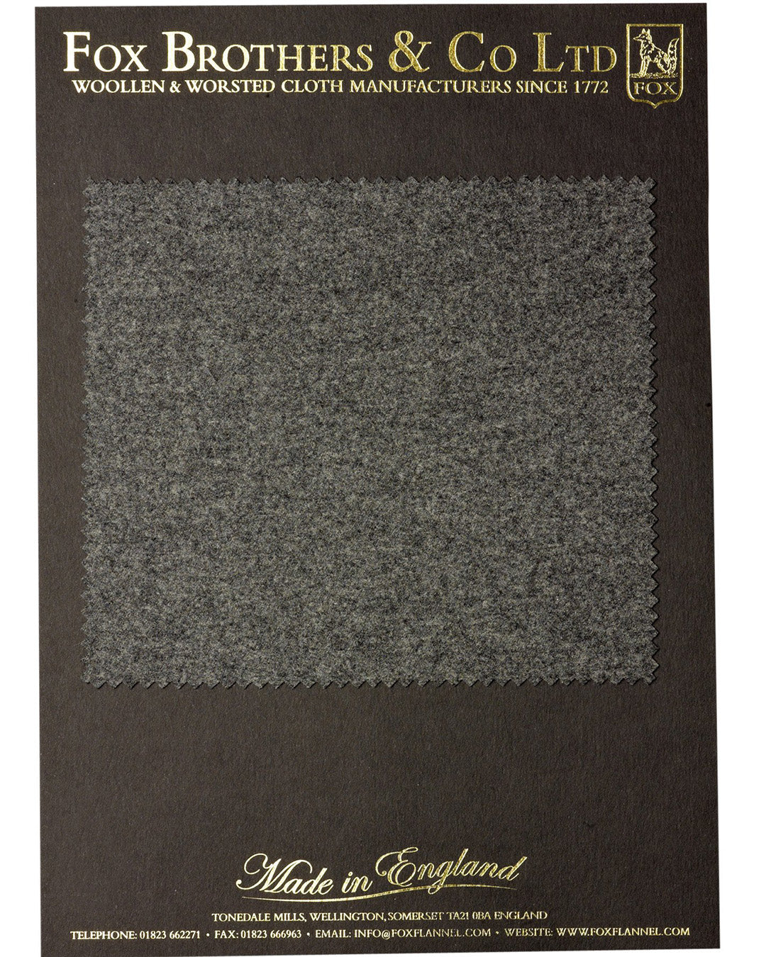 Fox Brothers Mid Grey Mid Weight Flannel — Luxire Custom Clothing