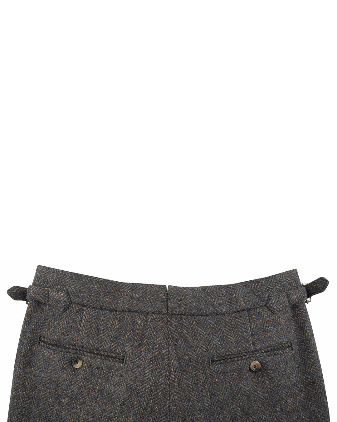 Molloy Herringbone Donegal Tweed Pants - Indigo - 5