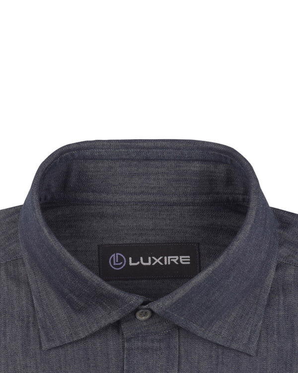 Twill Flannel Dark Blue Work Shirt