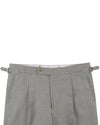 Holland & Sherry Crispaire Light Grey Solid