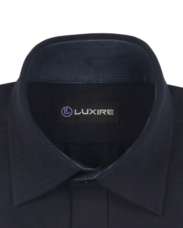 Dark Navy Flannel Work Shirt