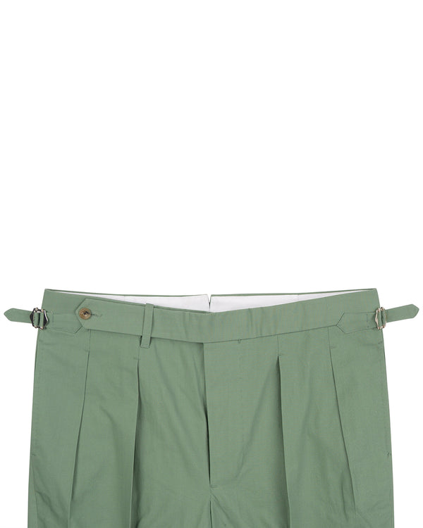 Chino: Green Slub Chambray