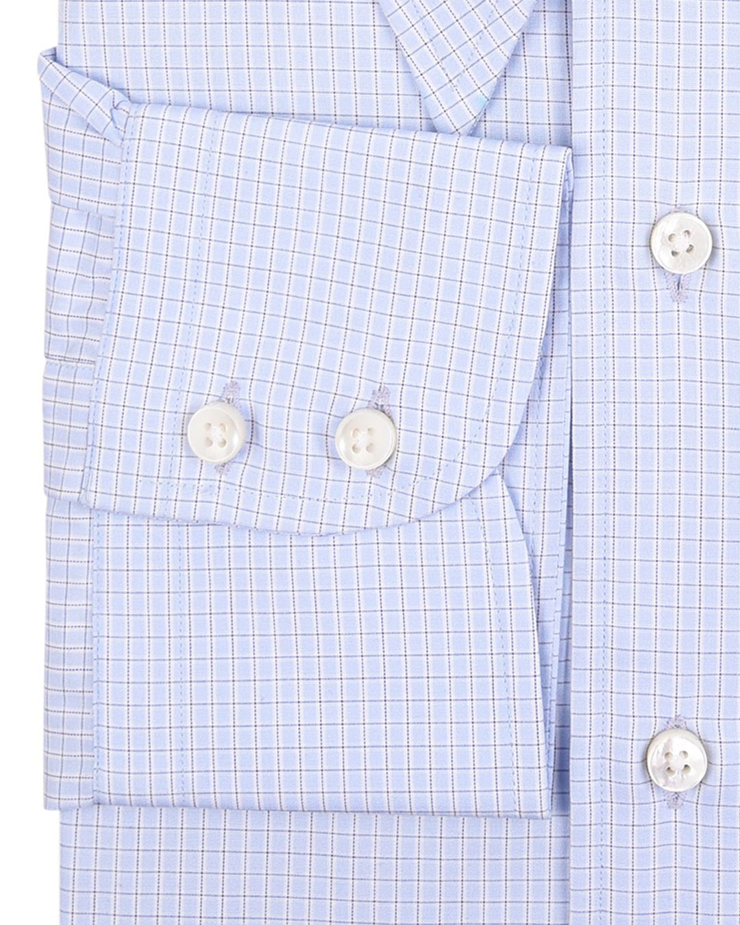 Black Graph Checks On Pale Blue - 3