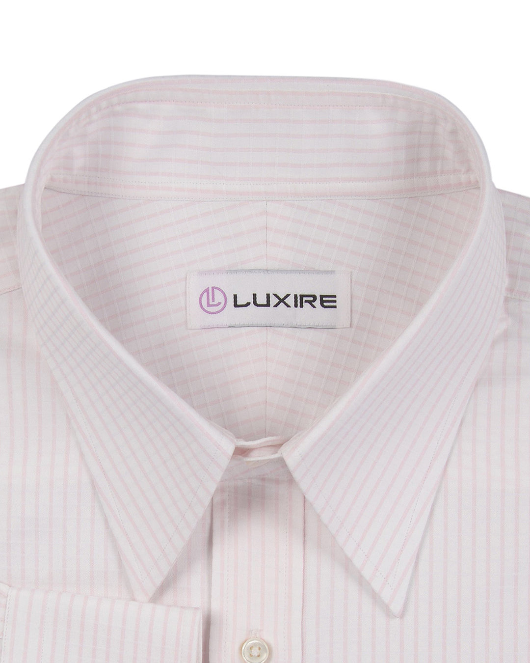 Lustrous Pink White Graph Checks Twill