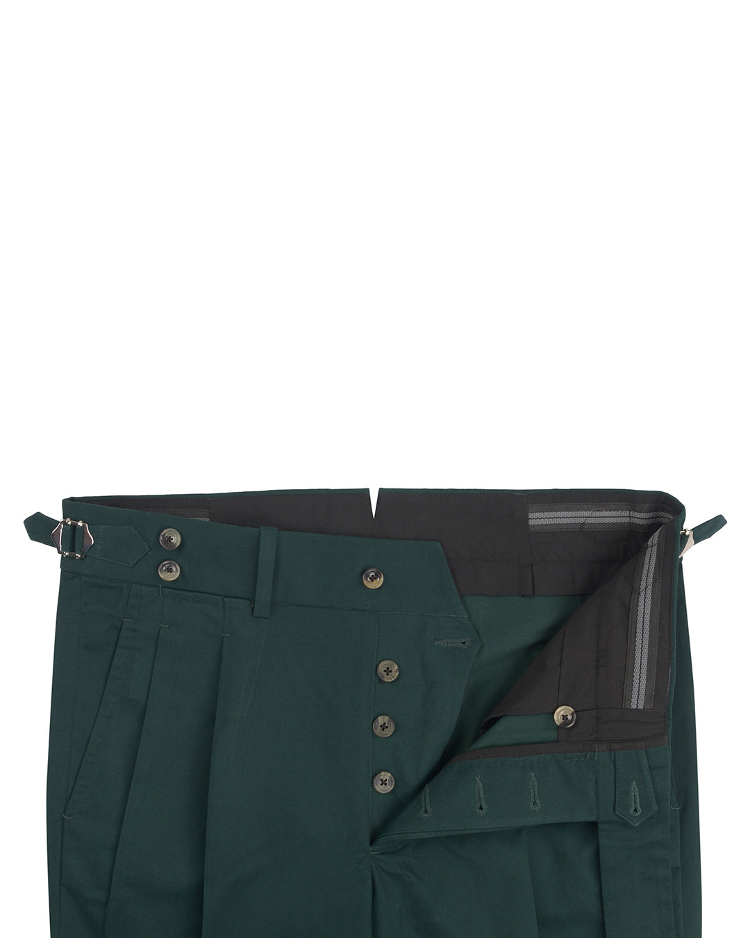 Bottle Green Soft Twill Pant - 3