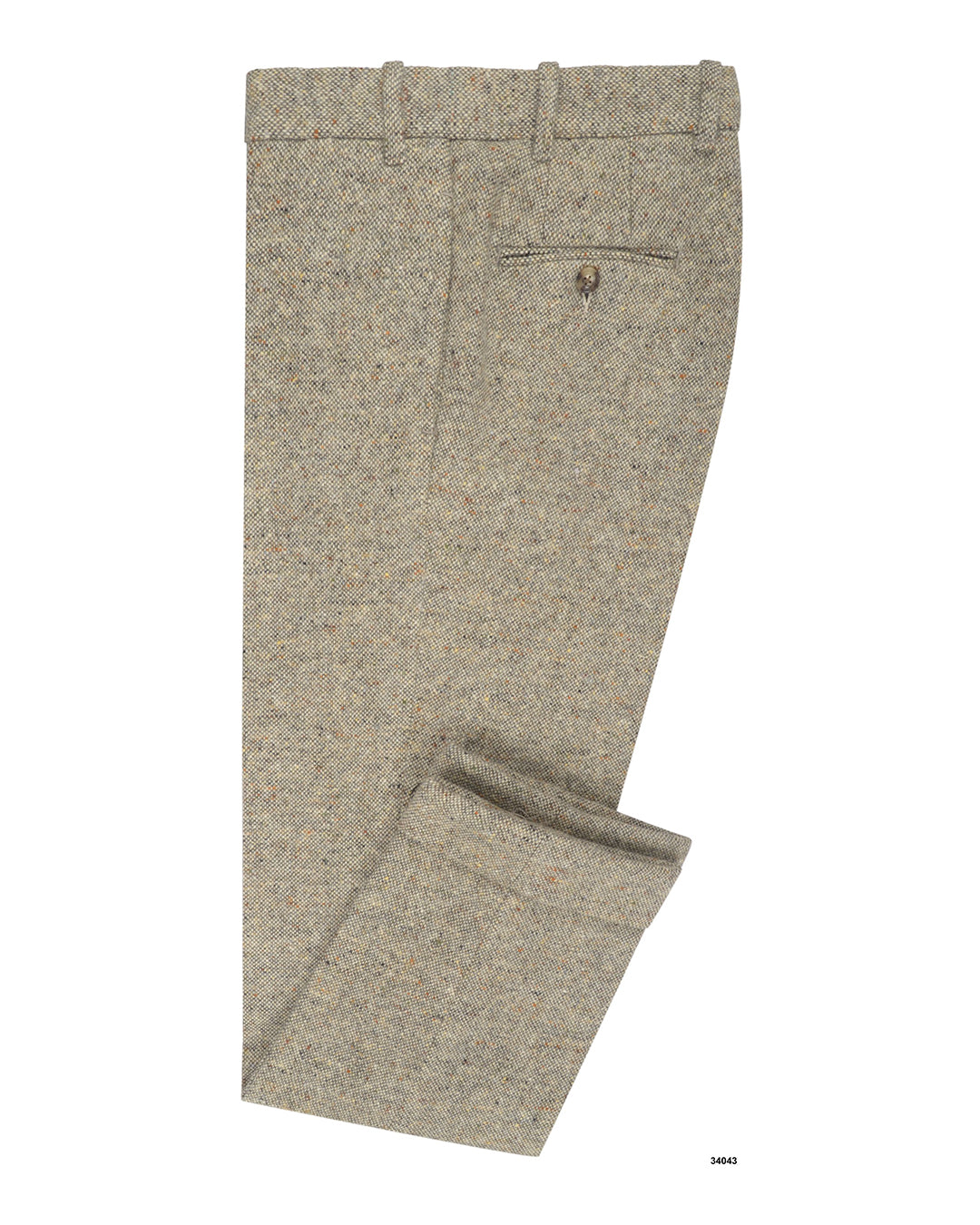 Molloy Plain Donegal Tweed Pants - Cream