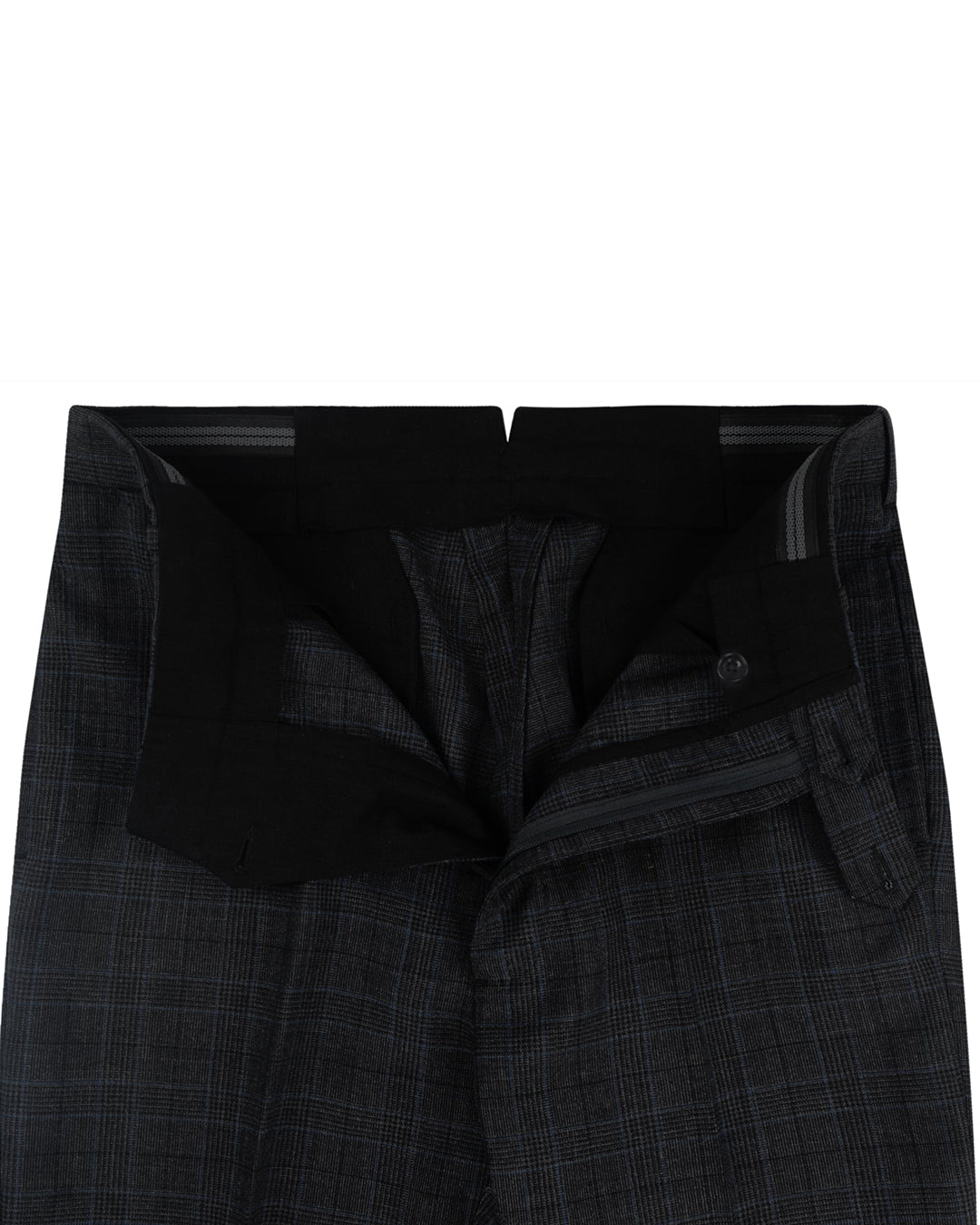 Minnis Fresco III  Pants: Grey Blue Prince of Wales Checks - 4