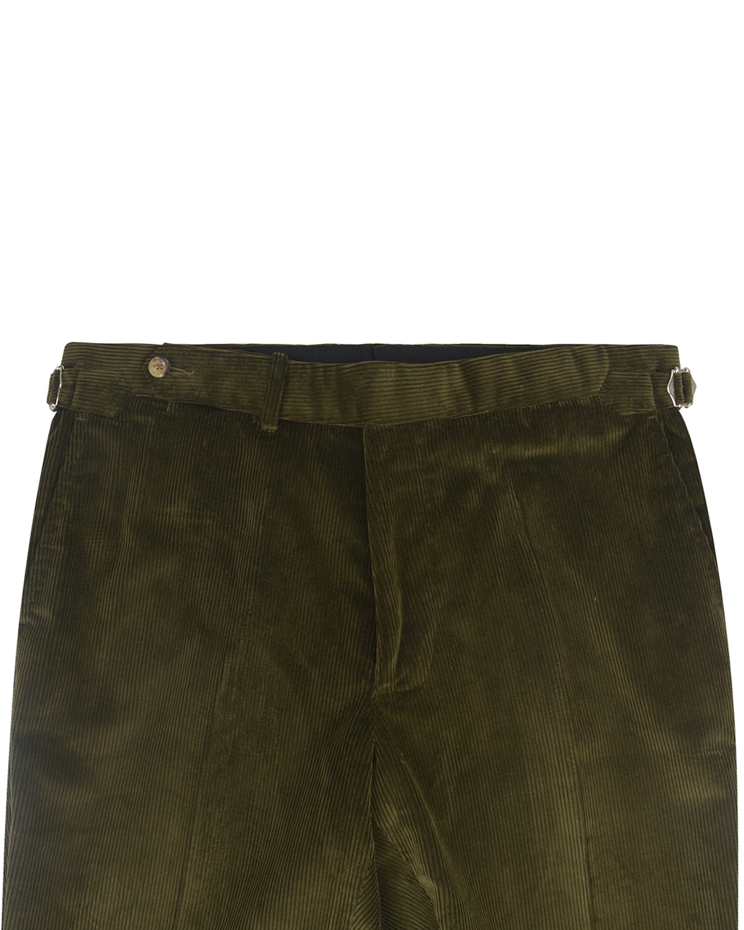 Brisbane Moss Dark Olive Needlecord - 2