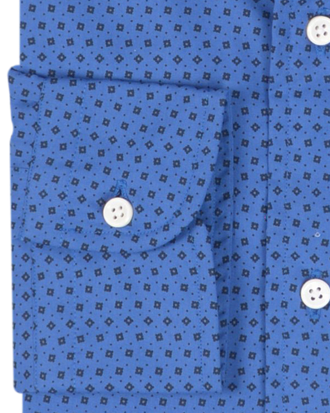 Black Dot Prints on Royal Blue - 3