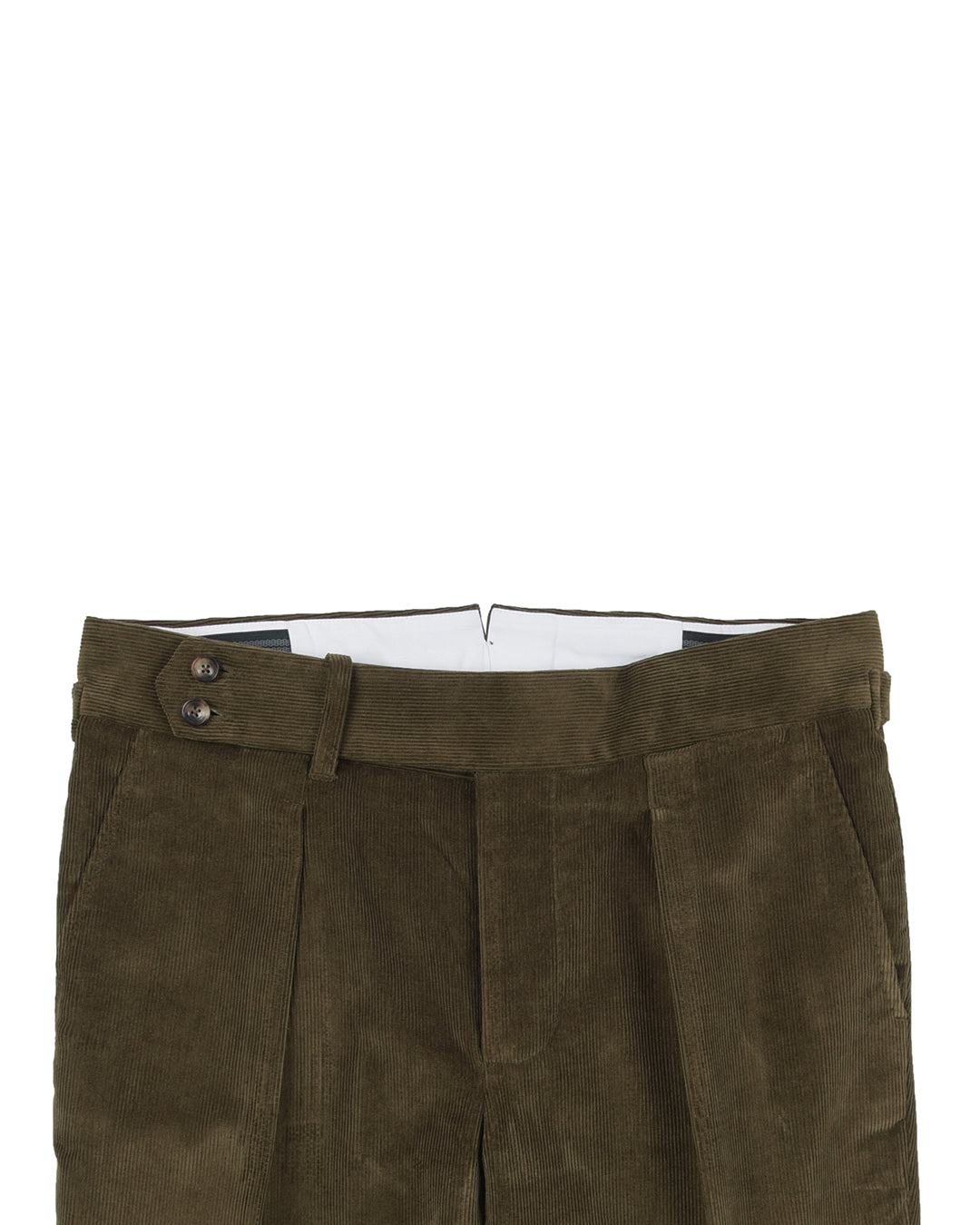 Brisbane Moss Drab 12 Wale Corduroy – Luxire Custom Clothing