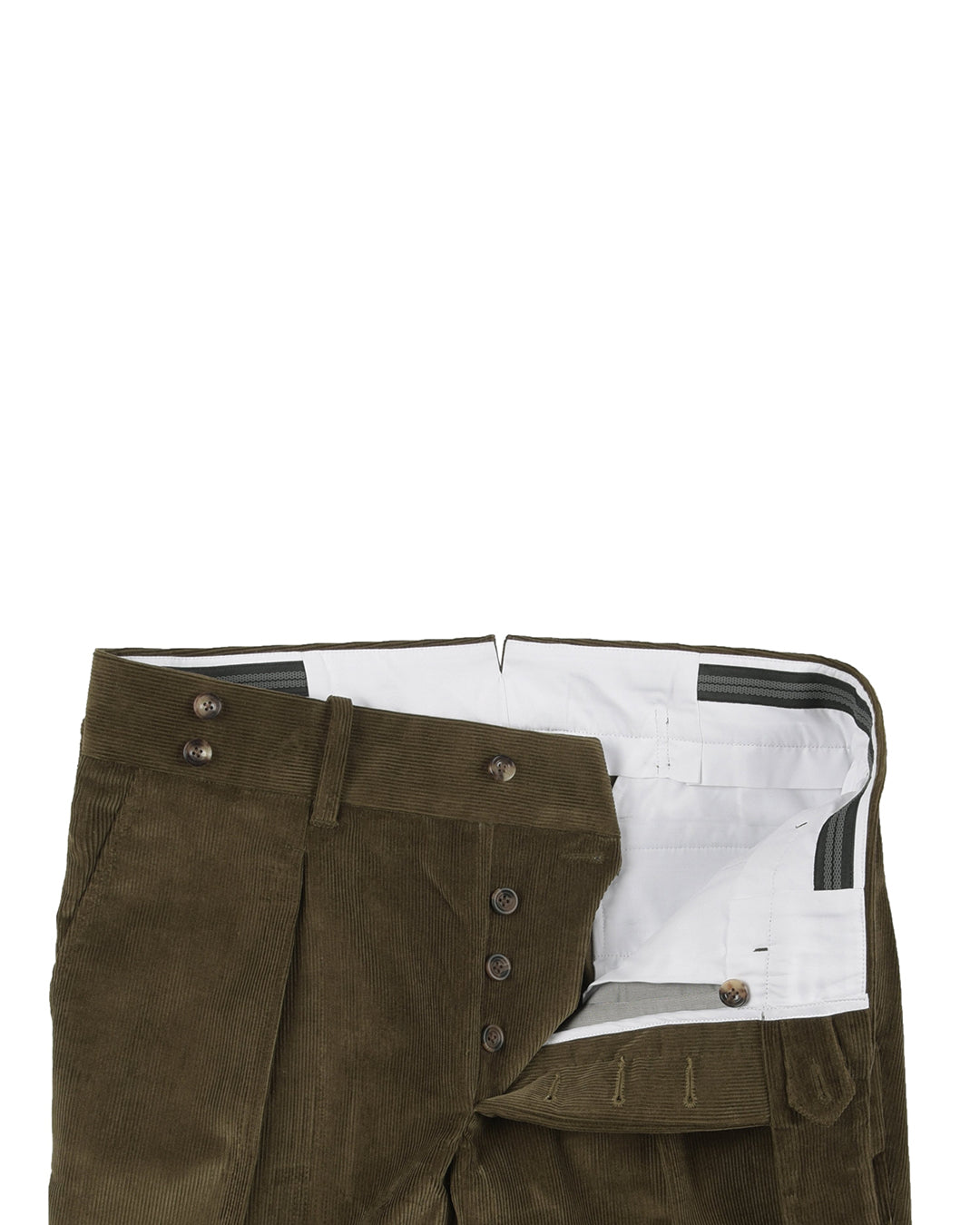 Brisbane Moss Drab 12 Wale Corduroy – Luxire Custom Clothing