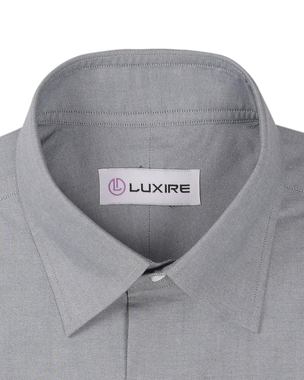 Silver Grey Pinpoint Oxford