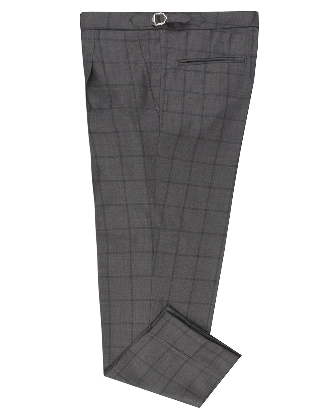 Drago: Super 160s Charcoal Checks - 1