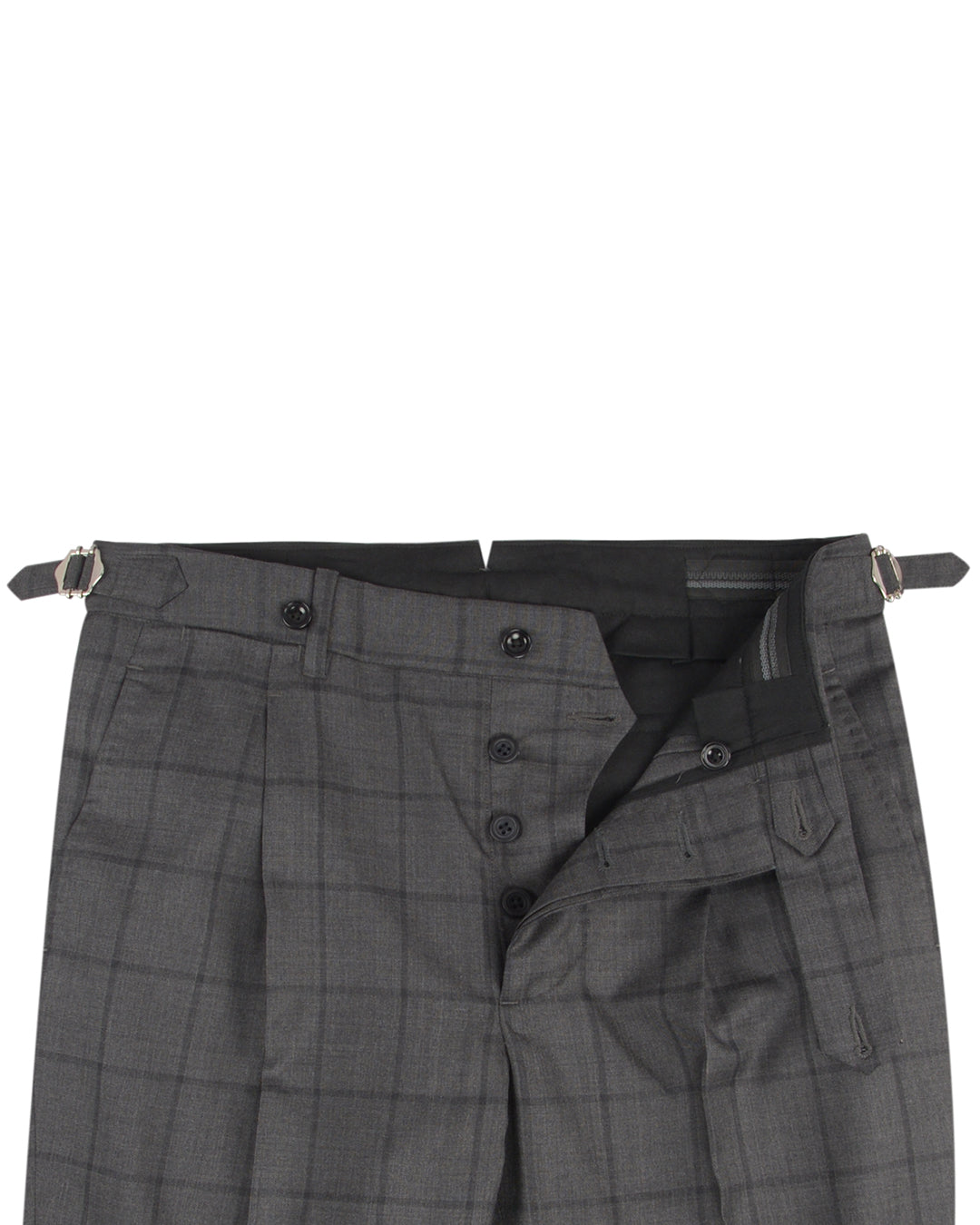 Drago: Super 160s Charcoal Checks - 2