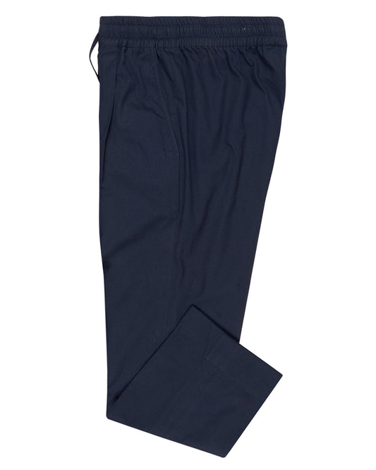 Navy Soft Twill Drawstring Pants
