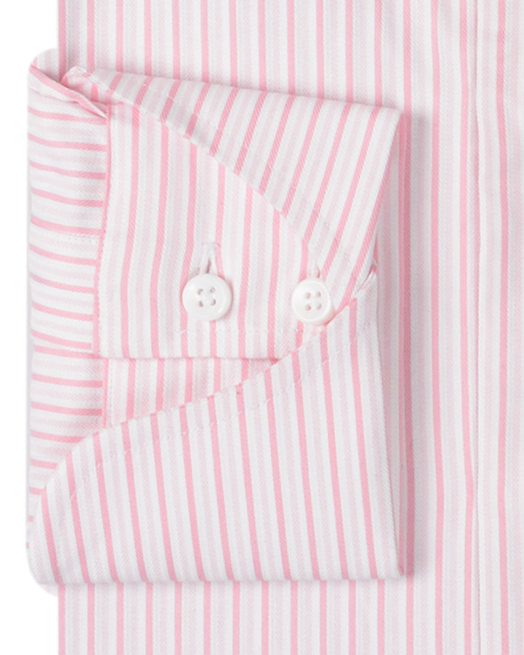 Pale Pink Dobby Stripes On White