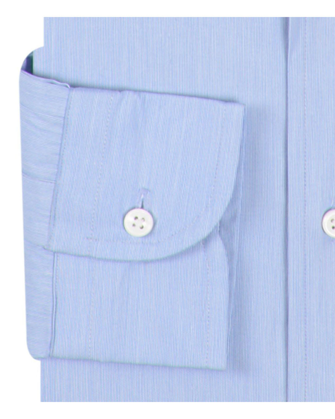 Blue Hairline Stripes Business Shirt - 3