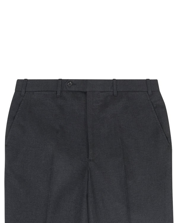 Midnight Grey Cotton Gabardine Twill