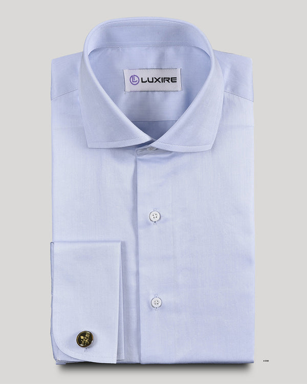 Zambiati 140/2 Powder Blue Twill Shirt