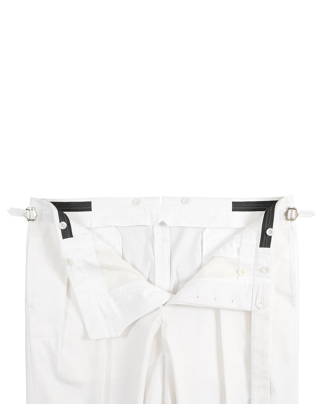 Cotton: White Summer Twill Dress Pant