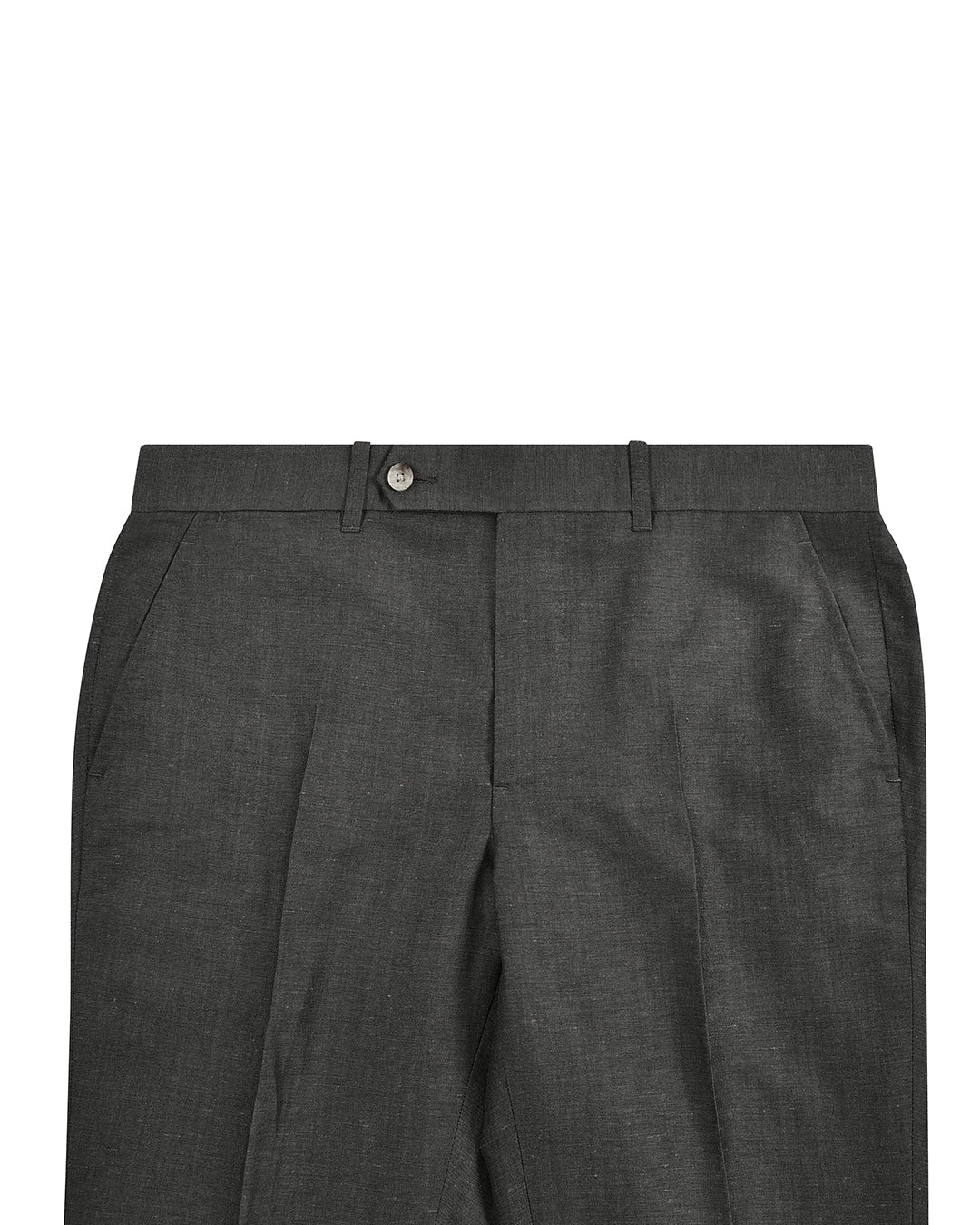 Vitale Barberis Canonico -  Dark Grey Wool Linen Dress Pant