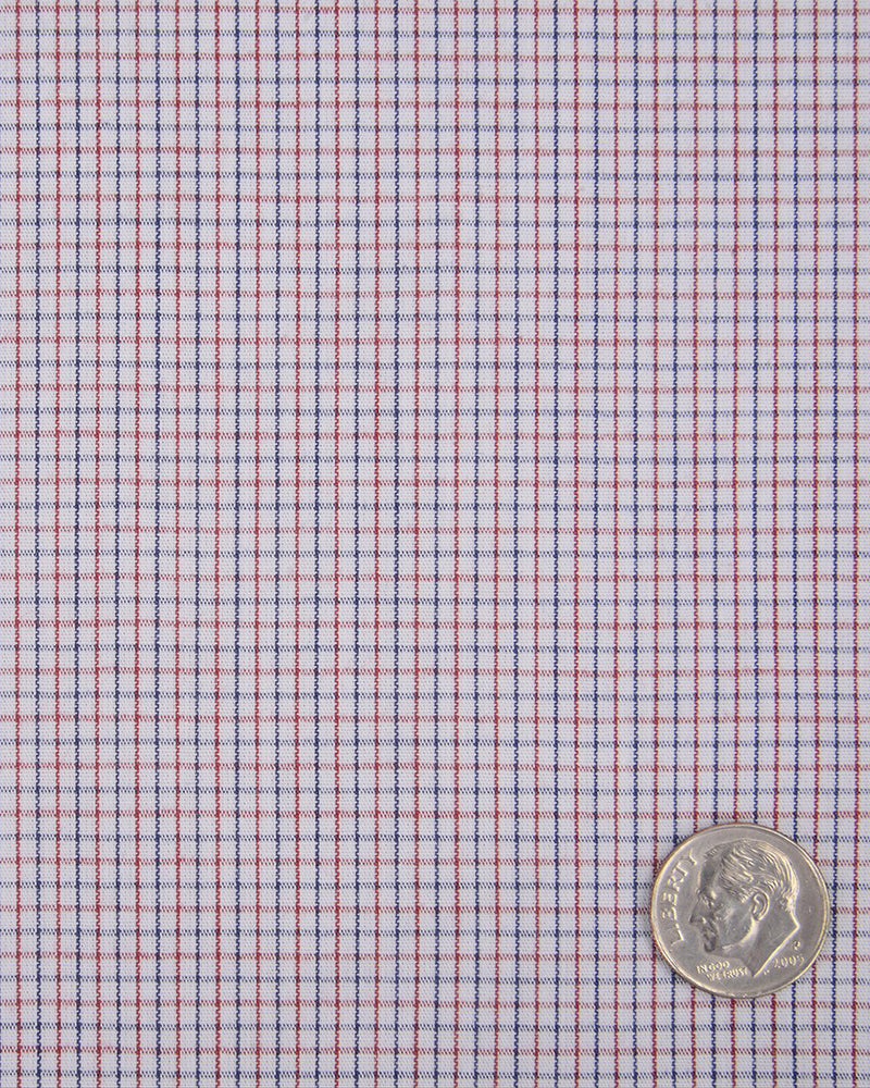 Blue Red Tattersall Checks