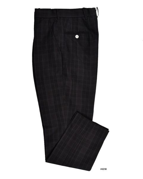 Black Grey Checks Pant