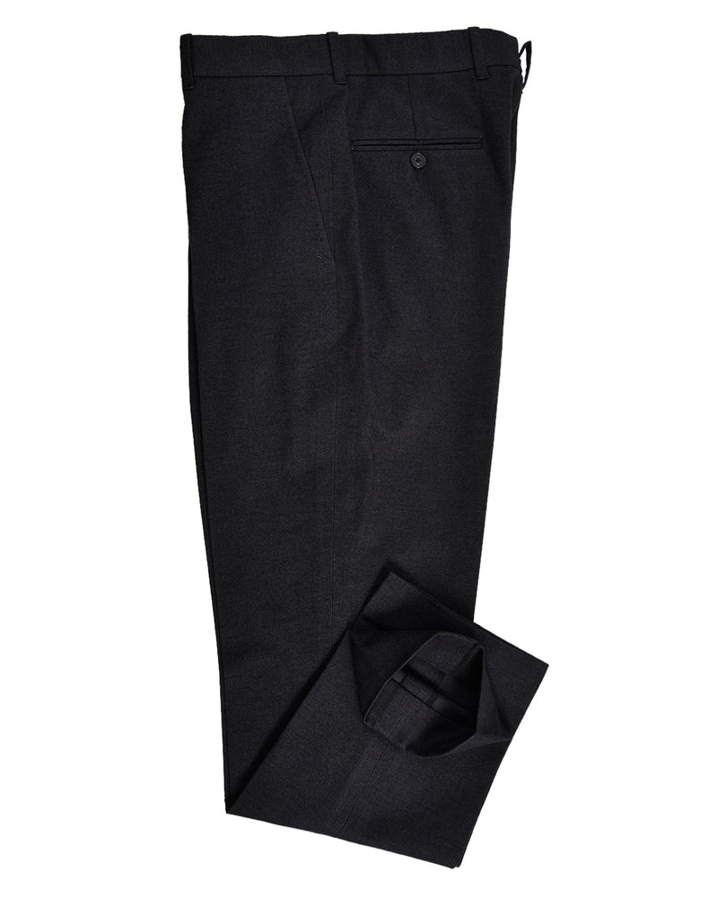 Midnight Grey Cotton Gabardine Twill