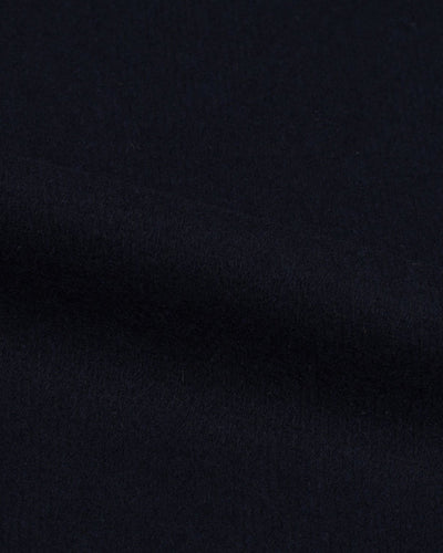 Dark Navy Twill Wool Topcoat