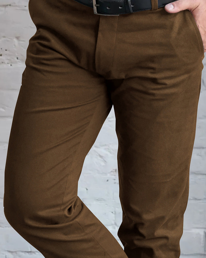 VBC:100% Wool Mud Brown Flannel