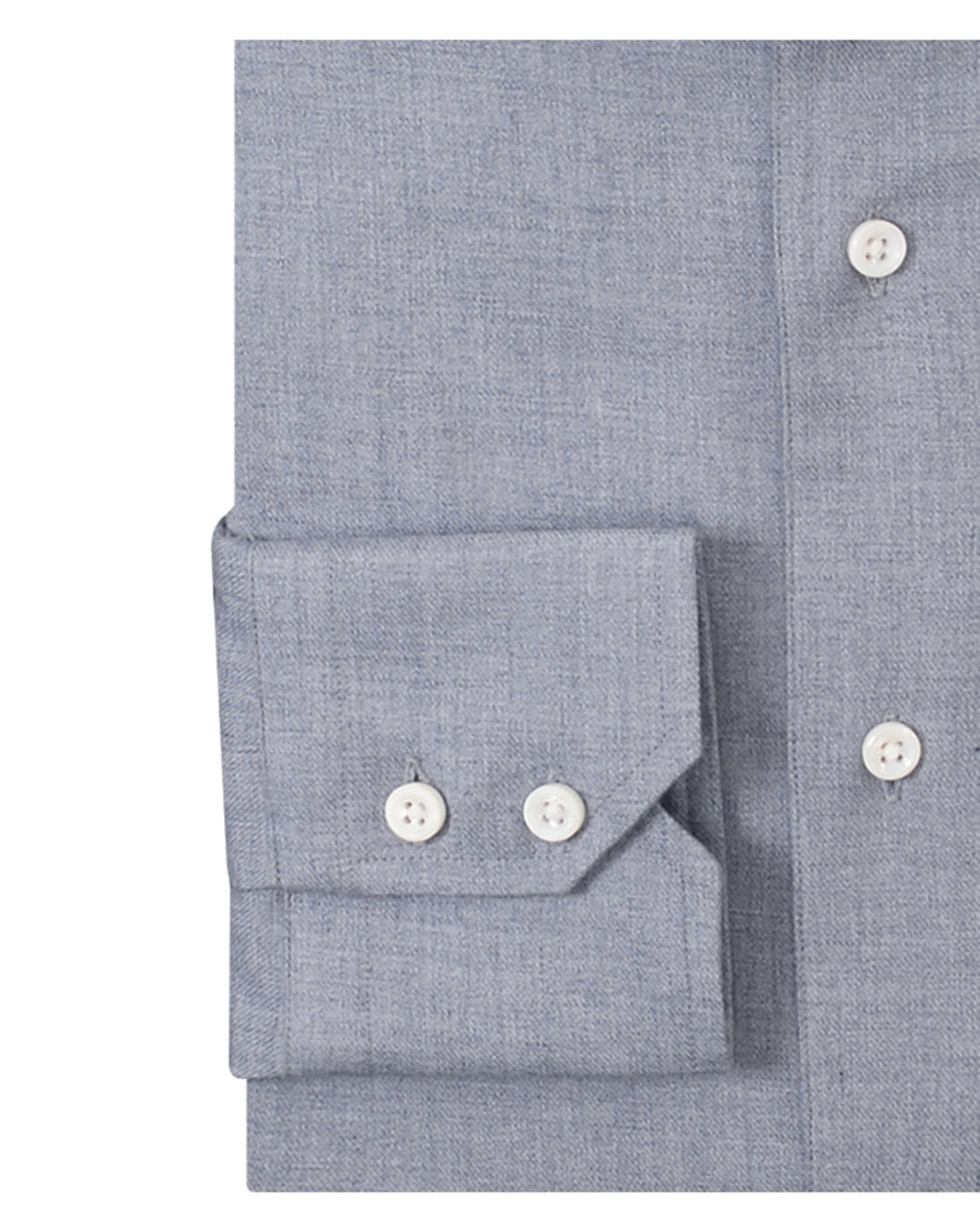 Cashmerello Alumo: Greyish Blue Cotton Twill - 3