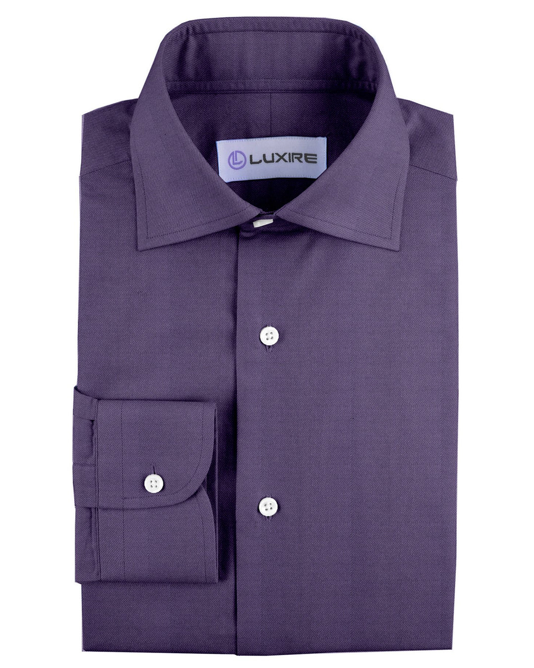 Cashmerello Alumo: Dark Purple Cotton Twill - 1