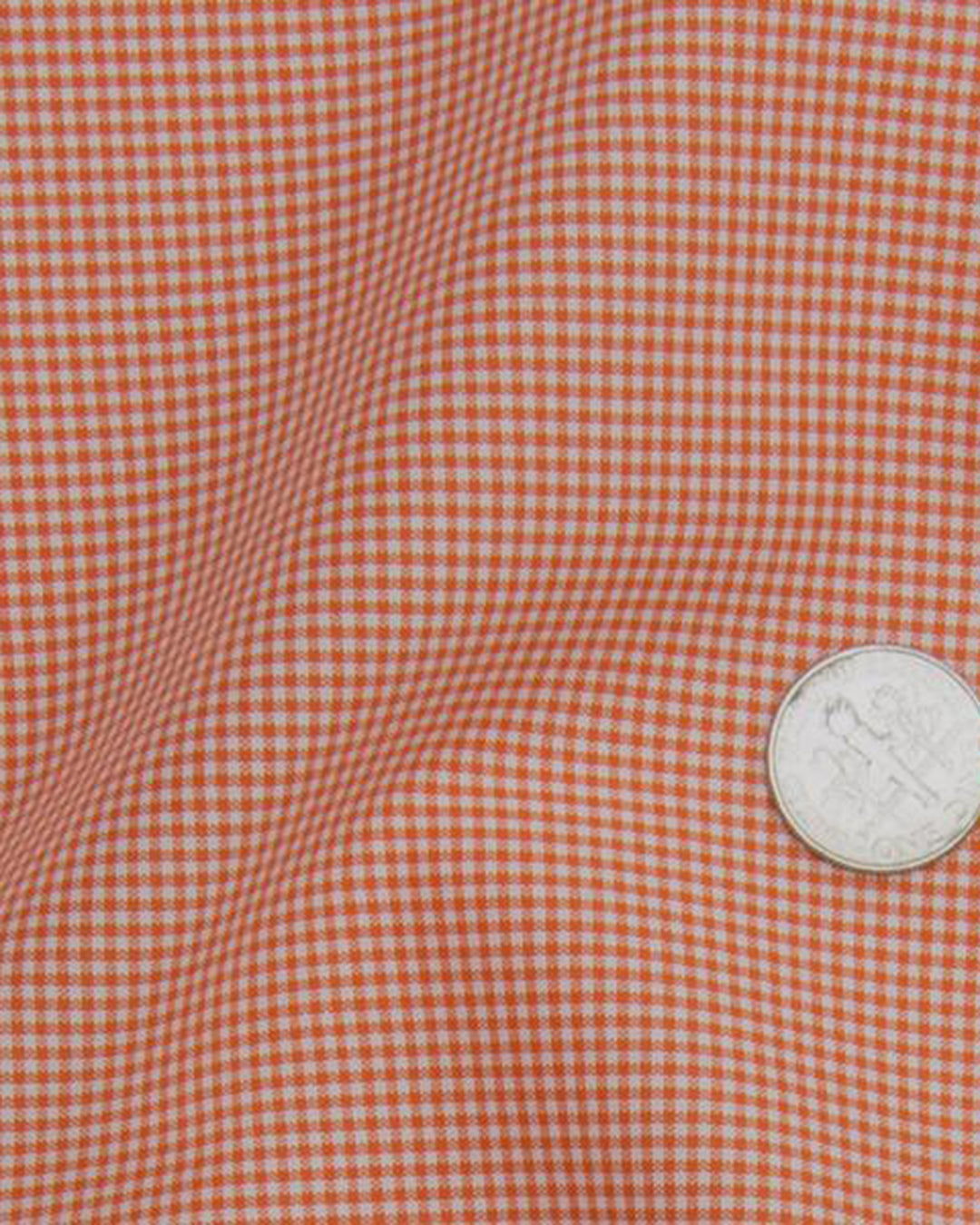 Dutch Orange Mini Checks On White